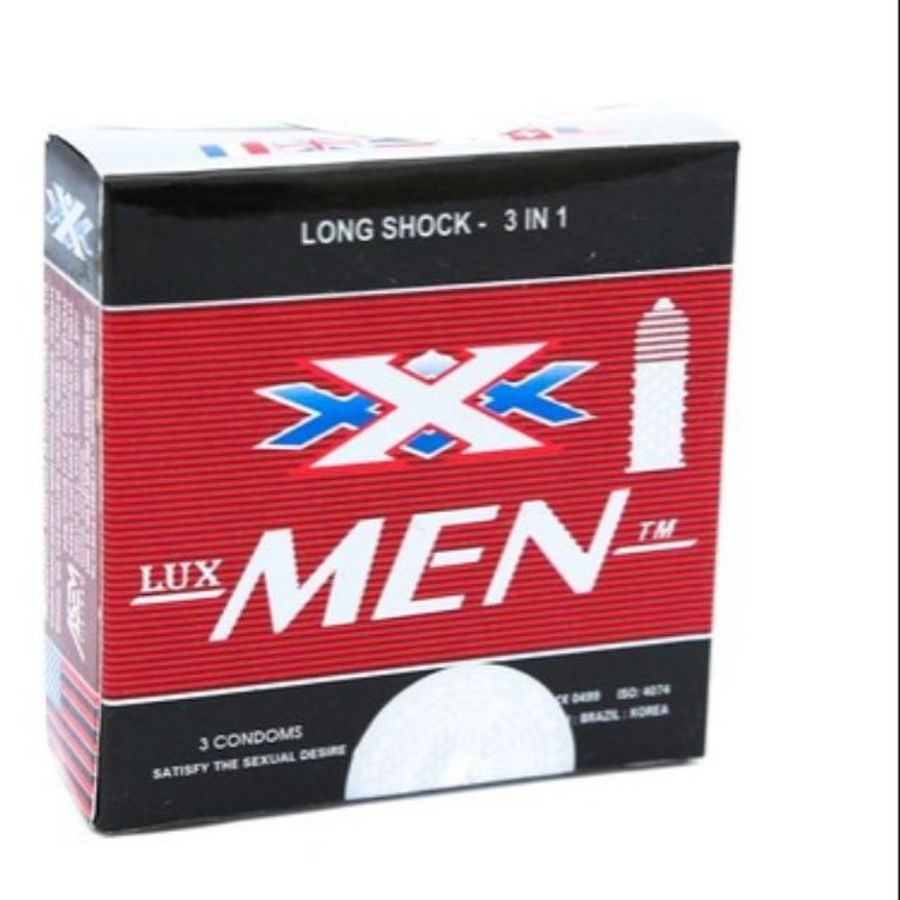 Bao cao su Lux Men Long shock hộp 3 cái