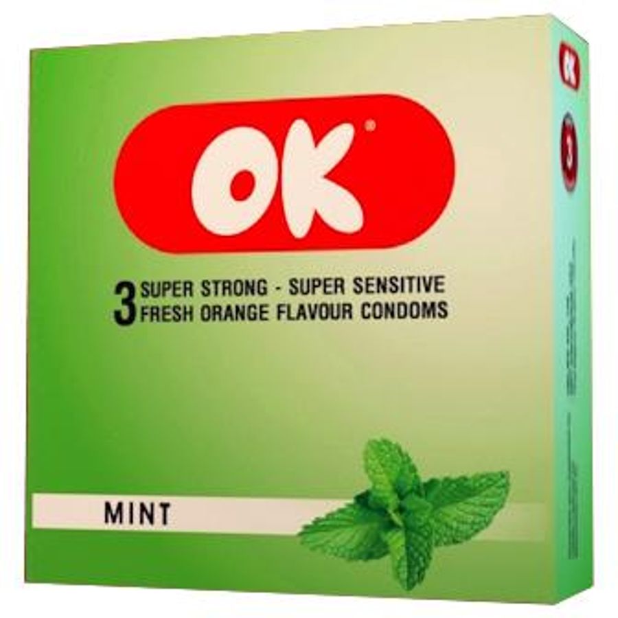 Bao cao su OK Mint hộp 3 cái