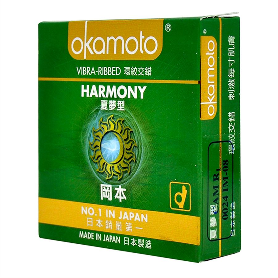Bao cao su Okamoto Harmony hộp 3 cái hàng có sẵn