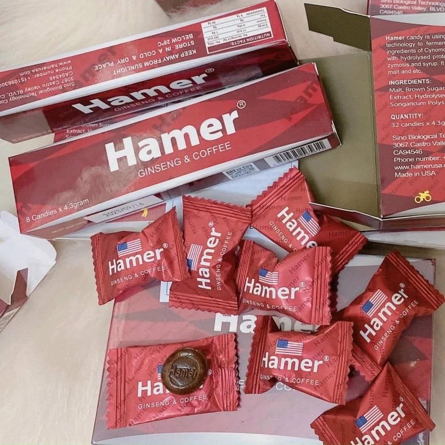 ( Hàng Chính Hãng USA) Kẹo Sâm Hamer SL 10 Viên, Cực Mạnh,Tác Dụng Nhanh,Nam Nữ Dùng Được,Ko Tác Dụng Hoàn Tiền 