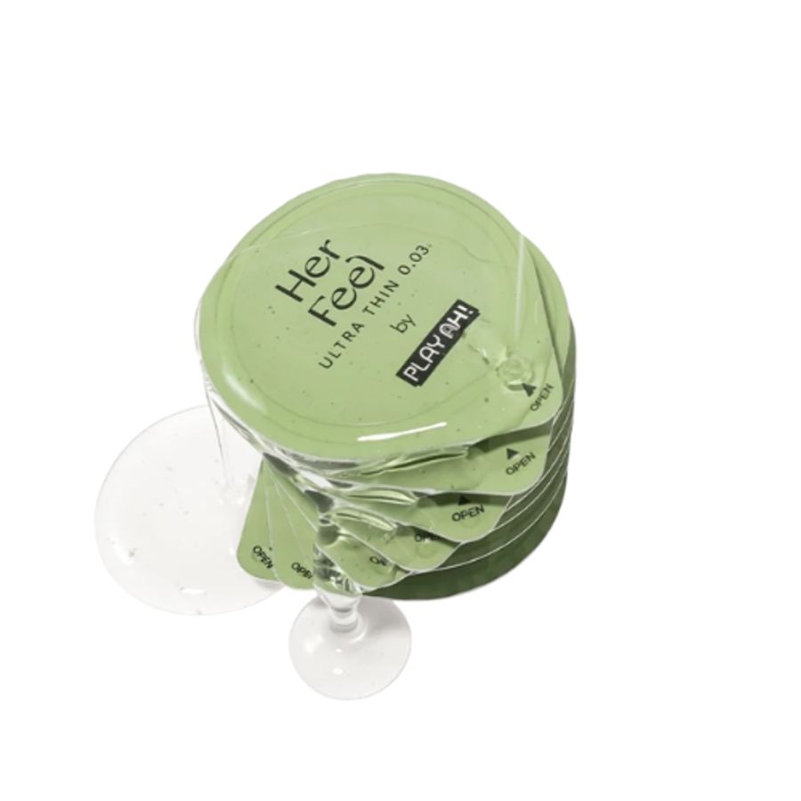 Bao cao su PlayAh Her Feel Ultra Thin 0.03 hộp 3 cái mẫu mới