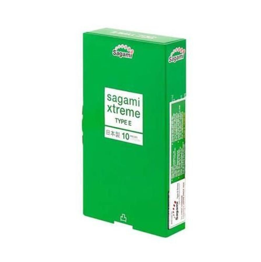 Bao cao su Sagami Xtreme Type E Green hộp 10 cái