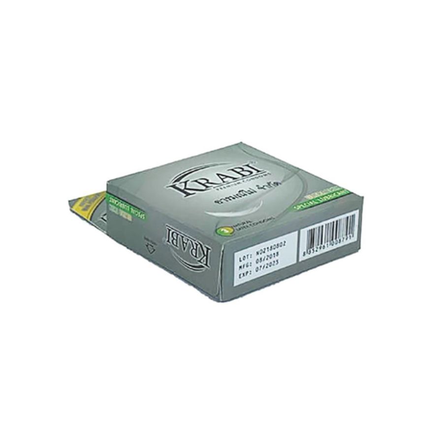 Bao cao su siêu mỏng Krabi Ultrathin hộp 3 cái mẫu mới