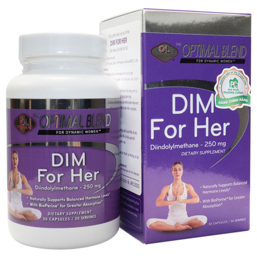 Cân bằng nội tiết tố nữ Dim For Her OLYMPIAN LABS hộp 1 lọ 30 viên