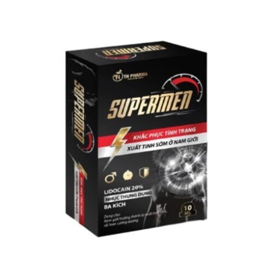 Chai xịt chống xuất tinh sớm Supermen hộp 1 chai 10ml