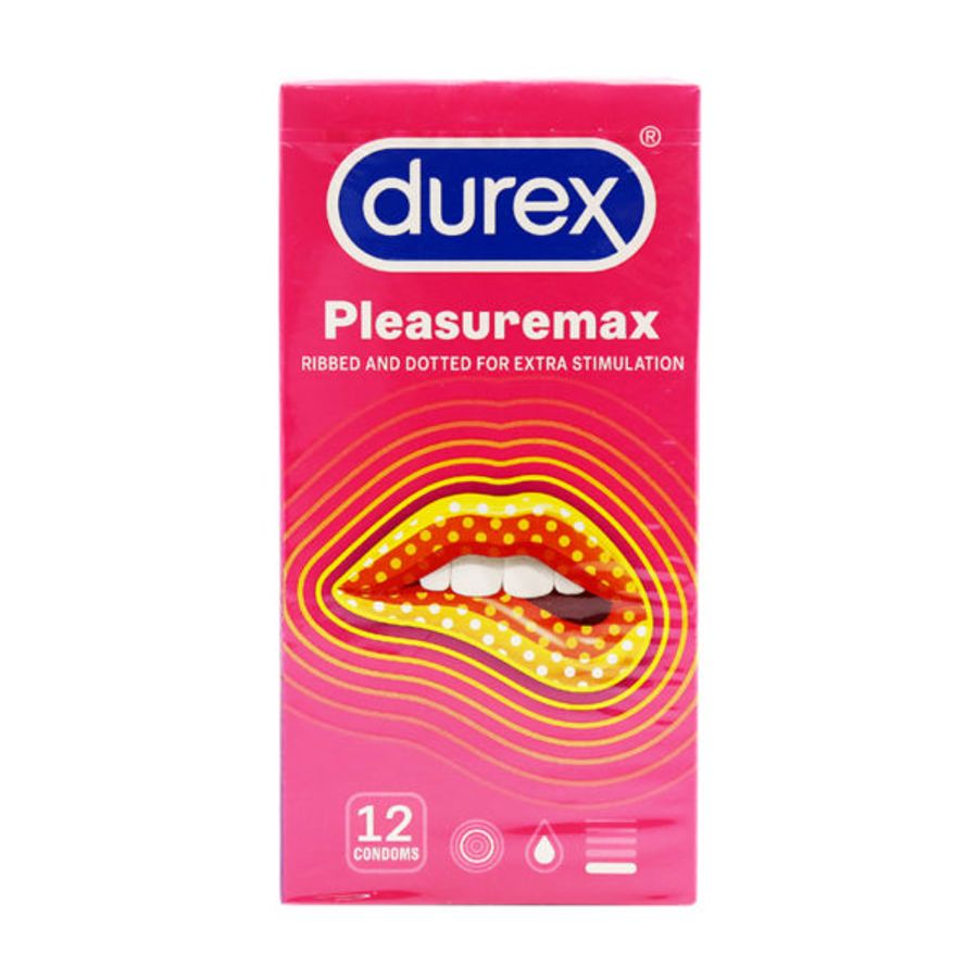 Combo 2 hộp bao cao su Durex Pleasuremax 12 cái tặng 1 hộp 3 cái hàng có sẵn