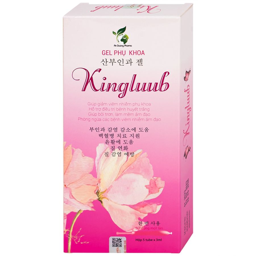 Gel phụ khoa Kingluub Biosantis hộp 5 tuýp x 3ml