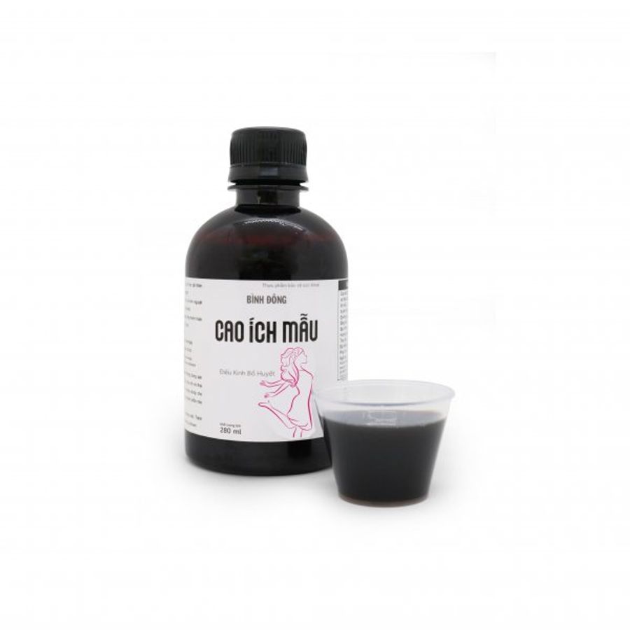 Giúp bổ huyết, điều kinh CAO ÍCH MẪU Bình Đông hộp 1 chai 280ml mẫu mới