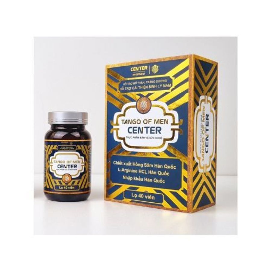 Hỗ trợ bổ thận, tăng cường chức năng sinh lý nam TANGO OF MEN CENTER hộp 1 lọ 40 viên