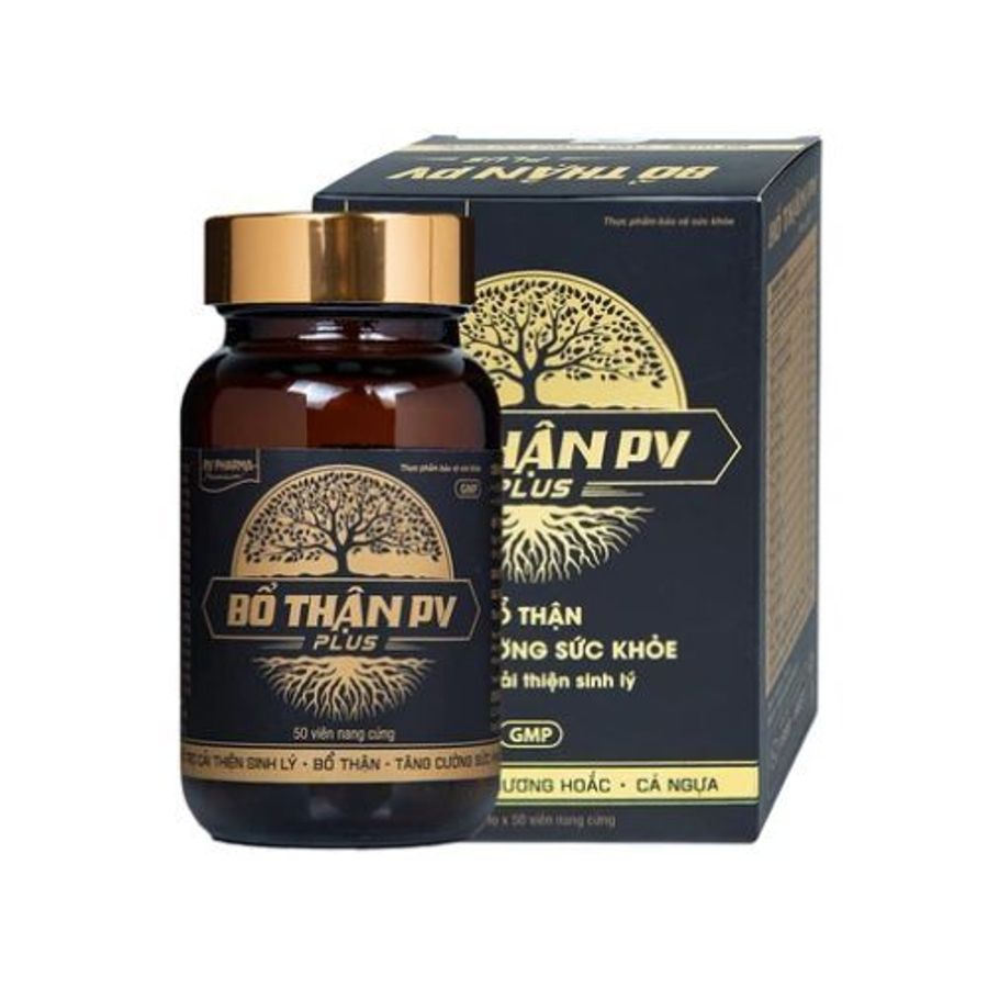 Hỗ trợ bổ thận, tráng dương Bổ Thận PV Plus hộp 1 chai 50 viên