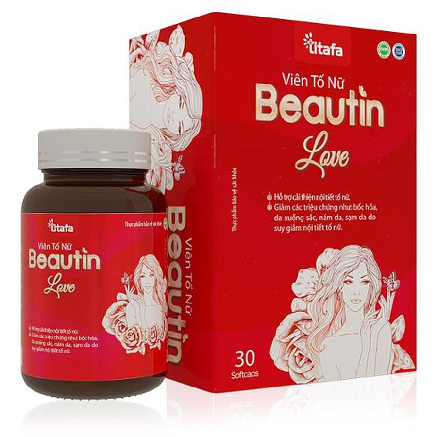 Hỗ trợ cải thiện nội tiết tố nữ Viên Tố Nữ Beautin Love hộp 1 lọ 30 viên