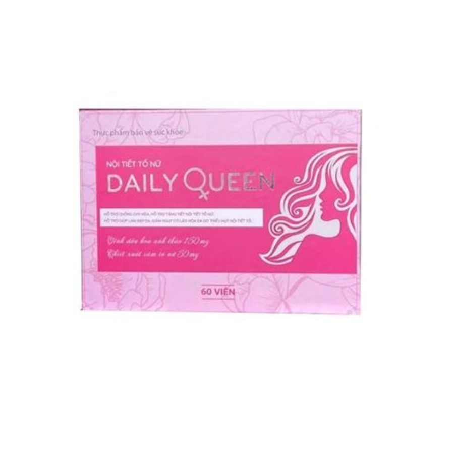 Hỗ trợ chống oxy hoá, hỗ trợ tăng nội tiết tố nữ Daily Queen hộp 60 viên
