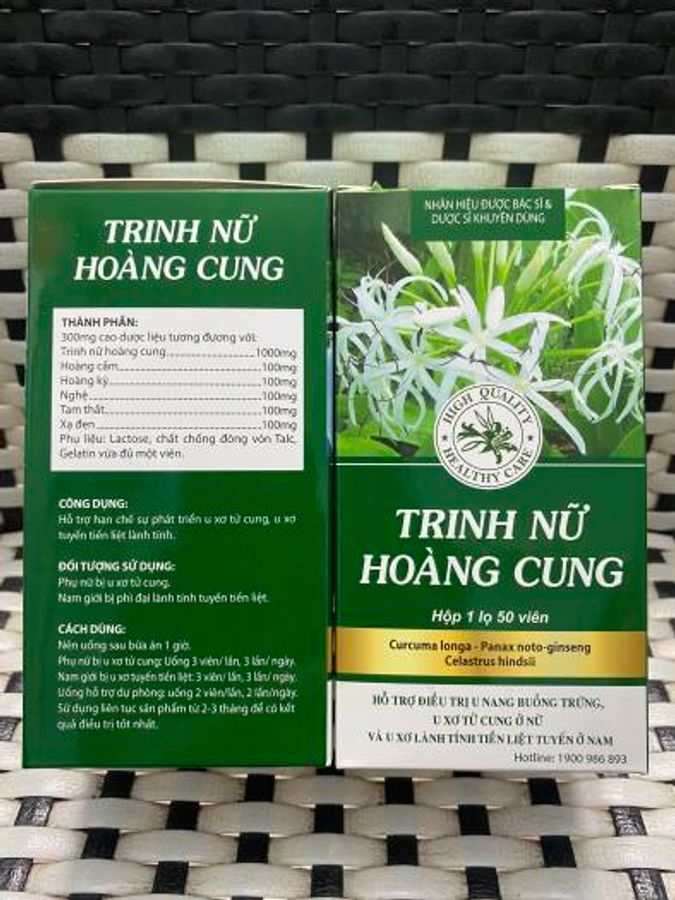 hỗ trợ u nang, u xơ TRINH NỮ HOÀNG CUNG (USA Pharma) hộp 1 lọ 50 viên hàng có sẵn