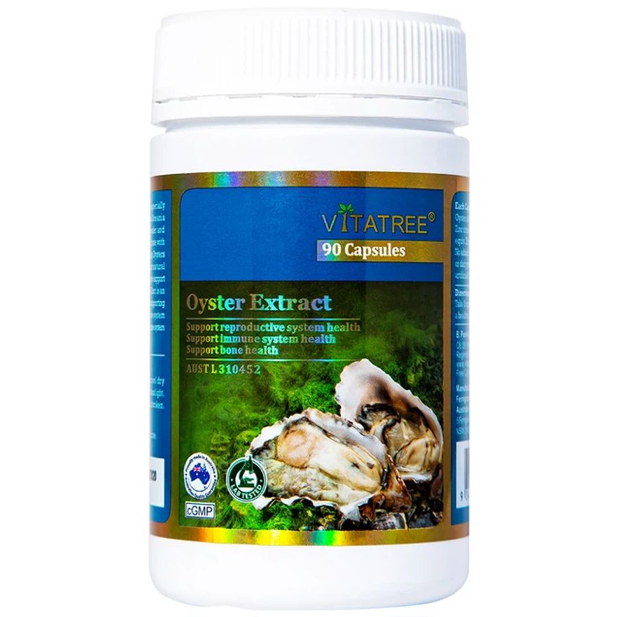 Hỗ trợ duy trì sức khỏe sinh sản cho nam giới Oyster Extract Vitatree lọ 90 viên