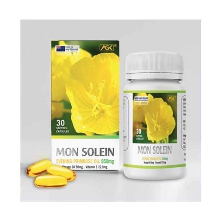 Hỗ trợ giảm các triệu chứng tiền kinh nguyệt, giúp làm đẹp da Mon Solein hộp 1 lọ 30 viên