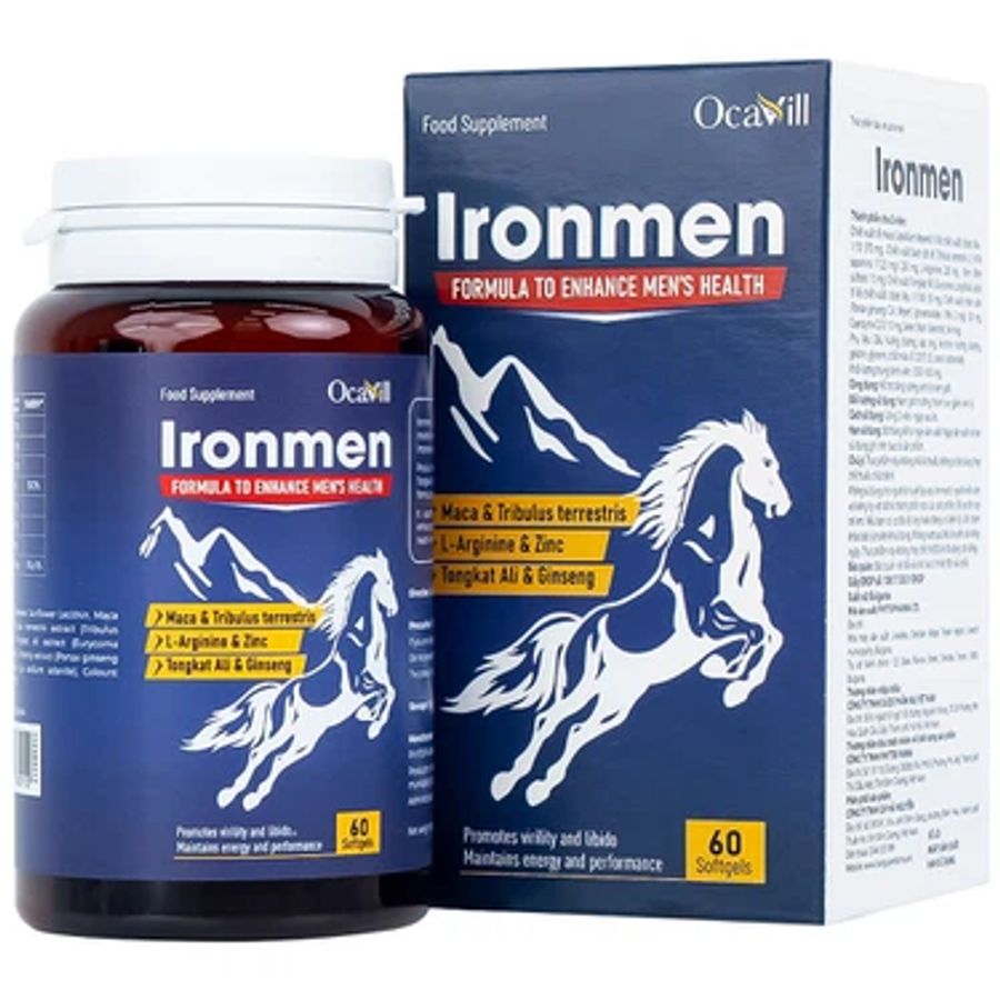 Hỗ trợ tăng cường sinh lý nam giới Ironmen Ocavill hộp 1 lọ x 60 viên hàng có sẵn