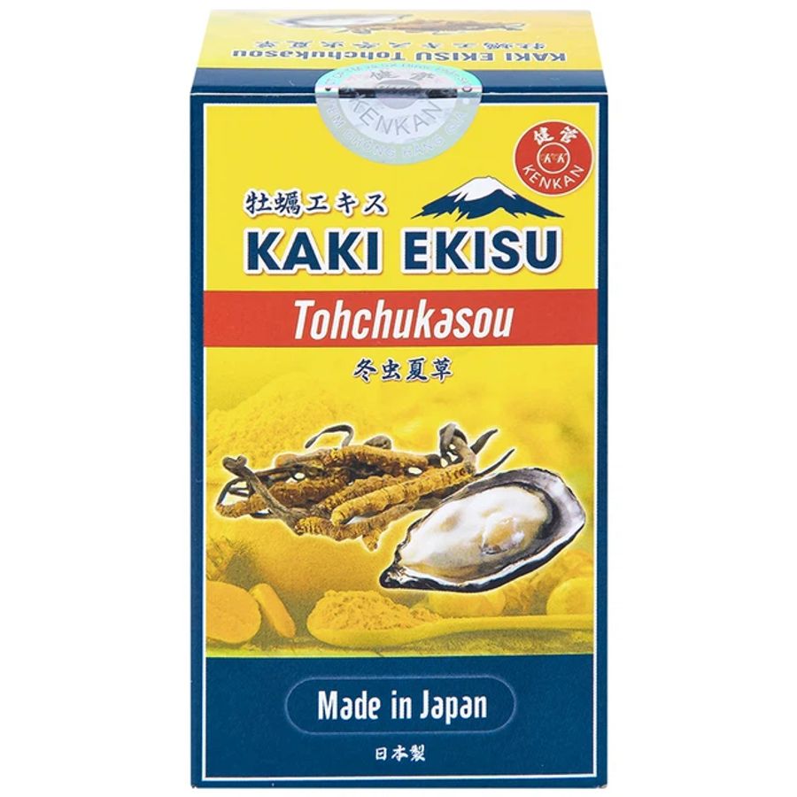 Hỗ trợ tăng cường sinh lý nam giới Kaki Ekisu Tohchukasou Kenkan hộp 1 lọ 60 viên giao nhanh
