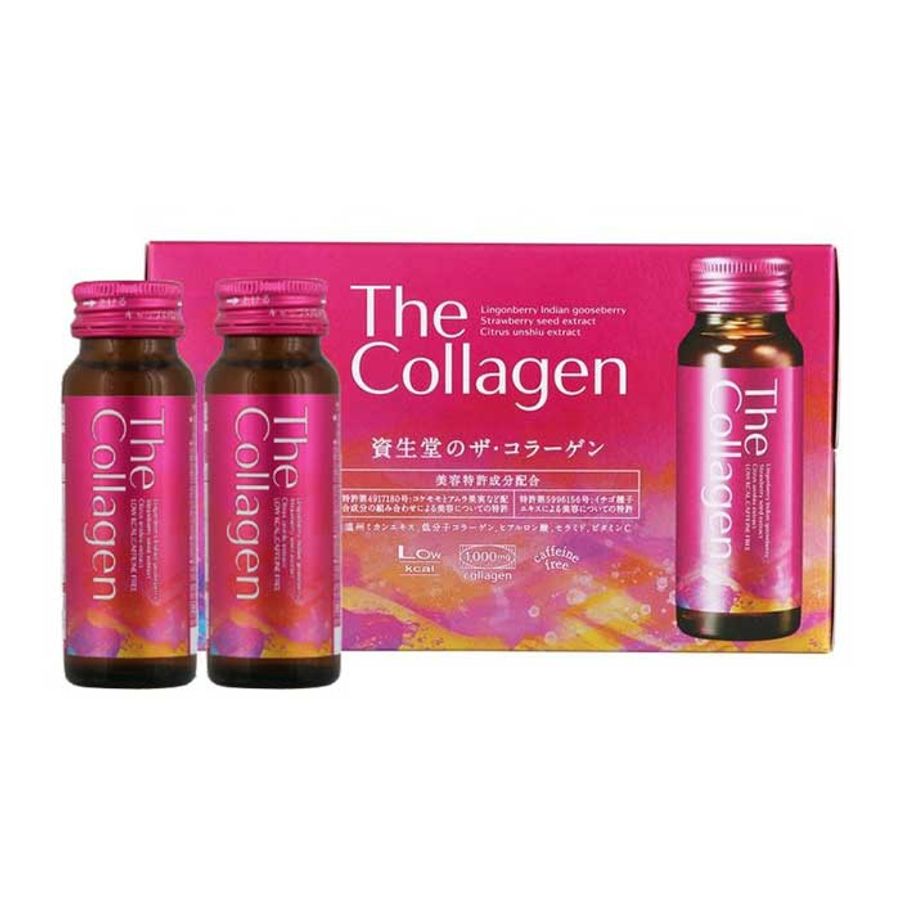 Nước uống bổ sung The Collagen Shiseido hộp 10 chai x 50ml hàng có sẵn