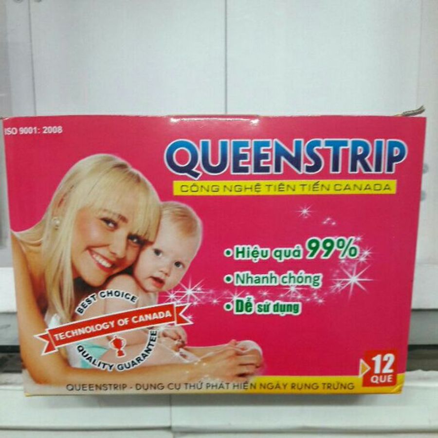 Que thử rụng trứng QUEENSTRIP Công Nghệ Tiên Tiến Canada hộp 12 que