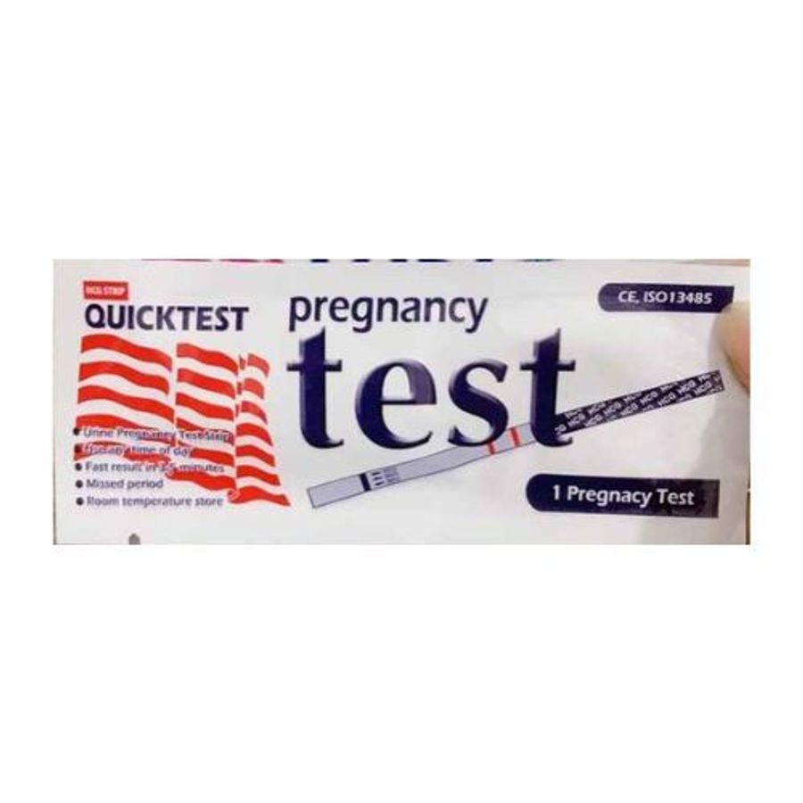 Que thử thai HCG strip QuickTest Pregnancy Test hộp 1 cái