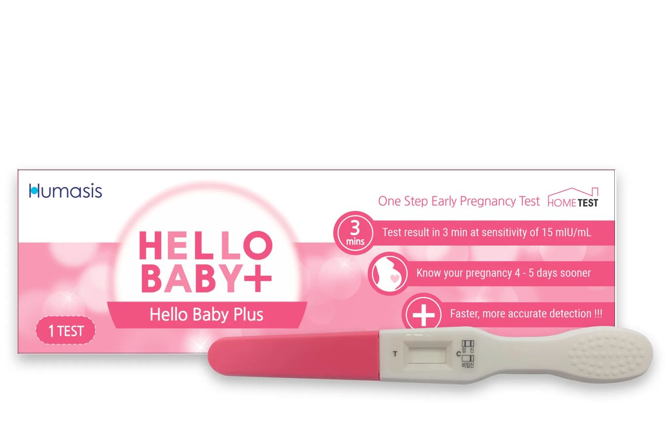 Que thử thai Humasis Hello Baby+ hộp 1 que