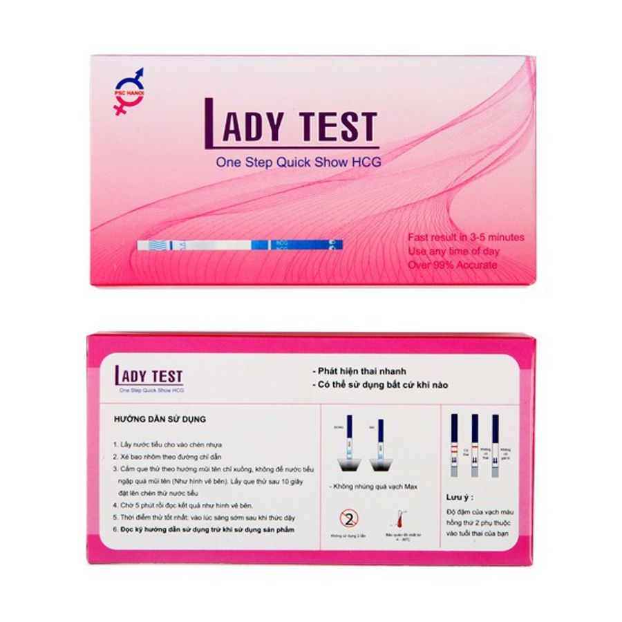 Que thử thai Lady Test hộp 1 cái
