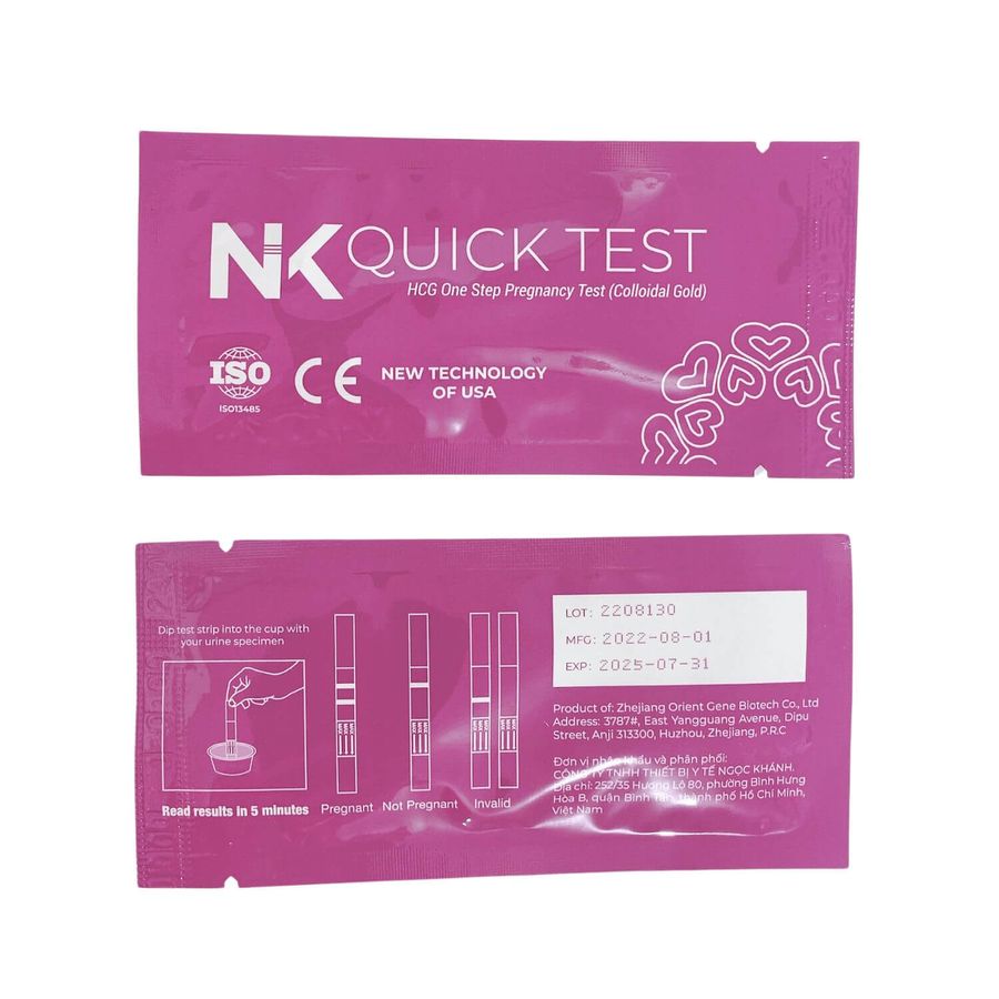 Que thử thai nhanh QUICK TEST NK hộp 1 cái hàng có sẵn