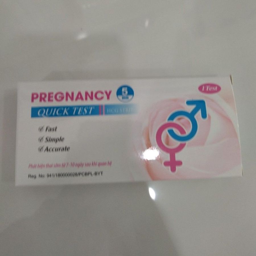 Que thử thai PREGNANCY QUICK TEST 5mm hộp 1 cái
