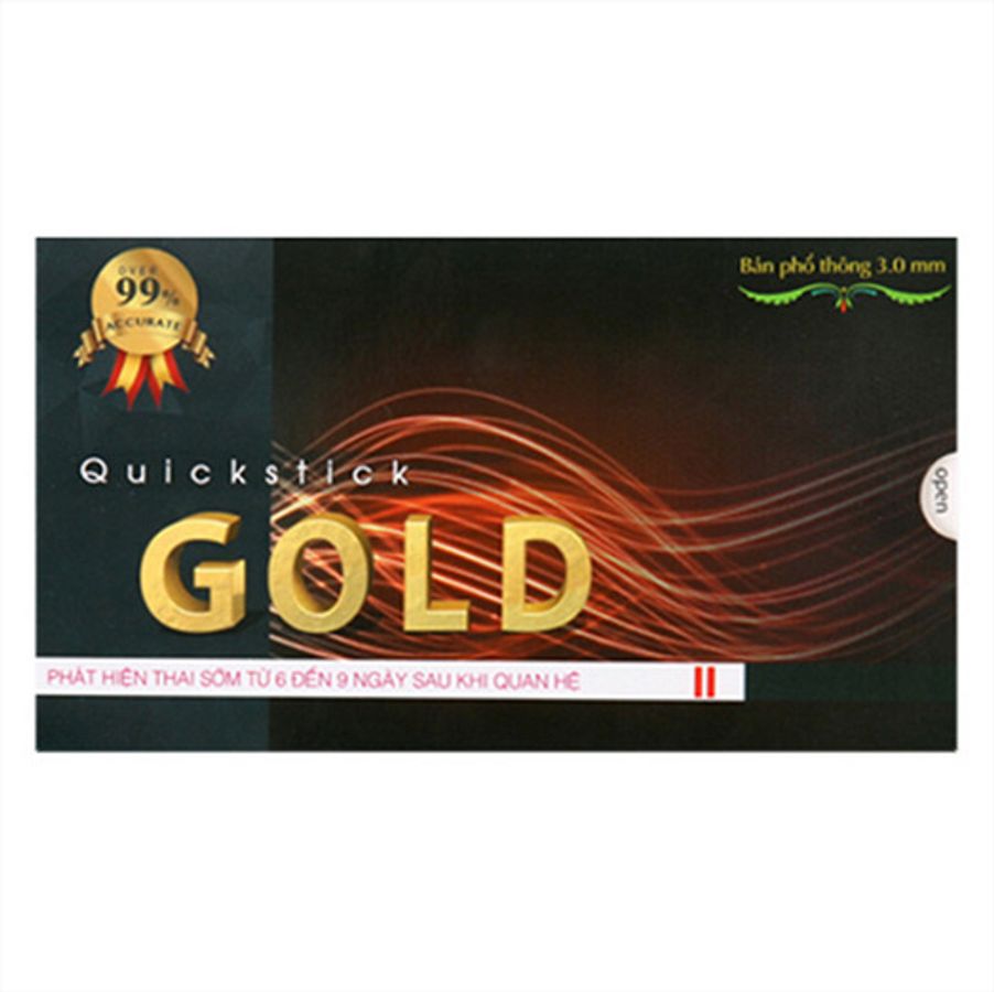 Que thử thai Quicks Tick Gold hộp 1 cái
