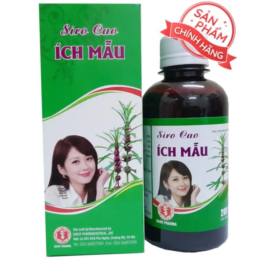 Siro Cao Ích Mẫu (Đại Uy) hộp 1 chai 200ml