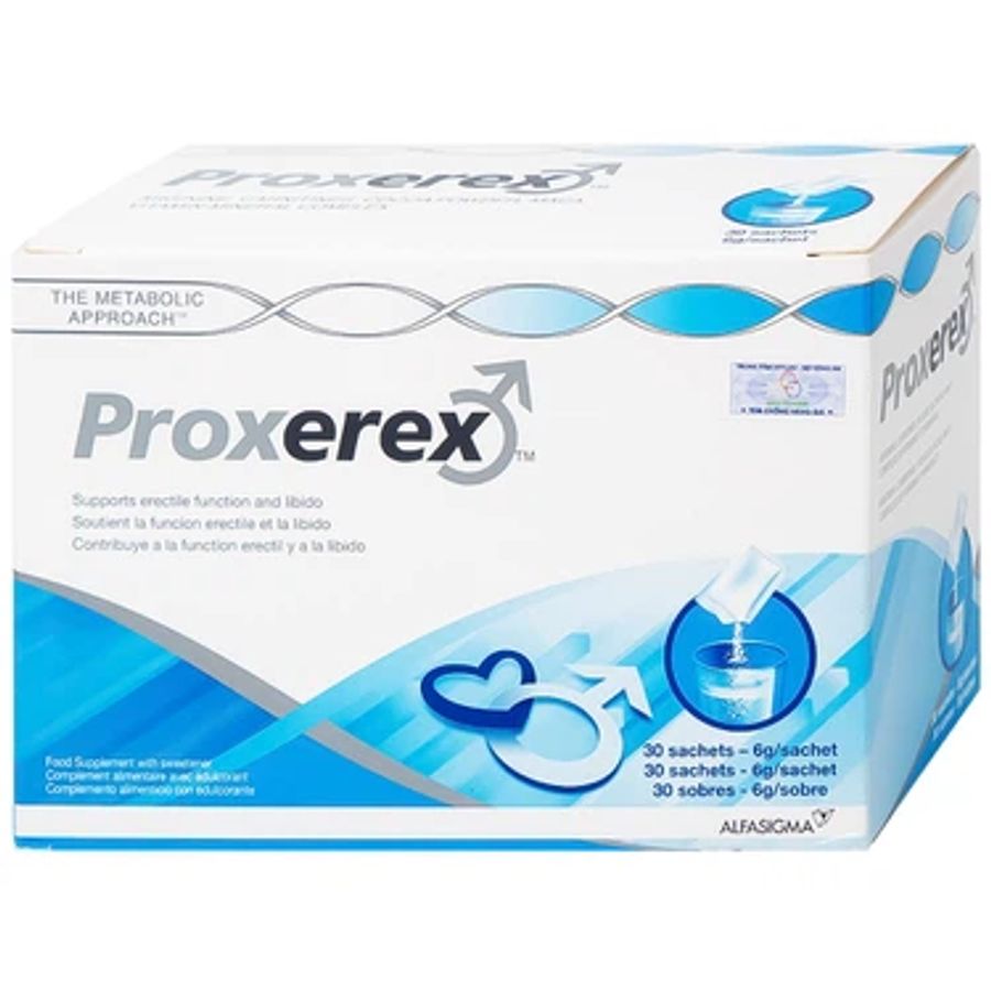 Tăng cường sinh lực nam giới bột Proxerex Sigma-tau HealthScience hộp 30 gói x 6g