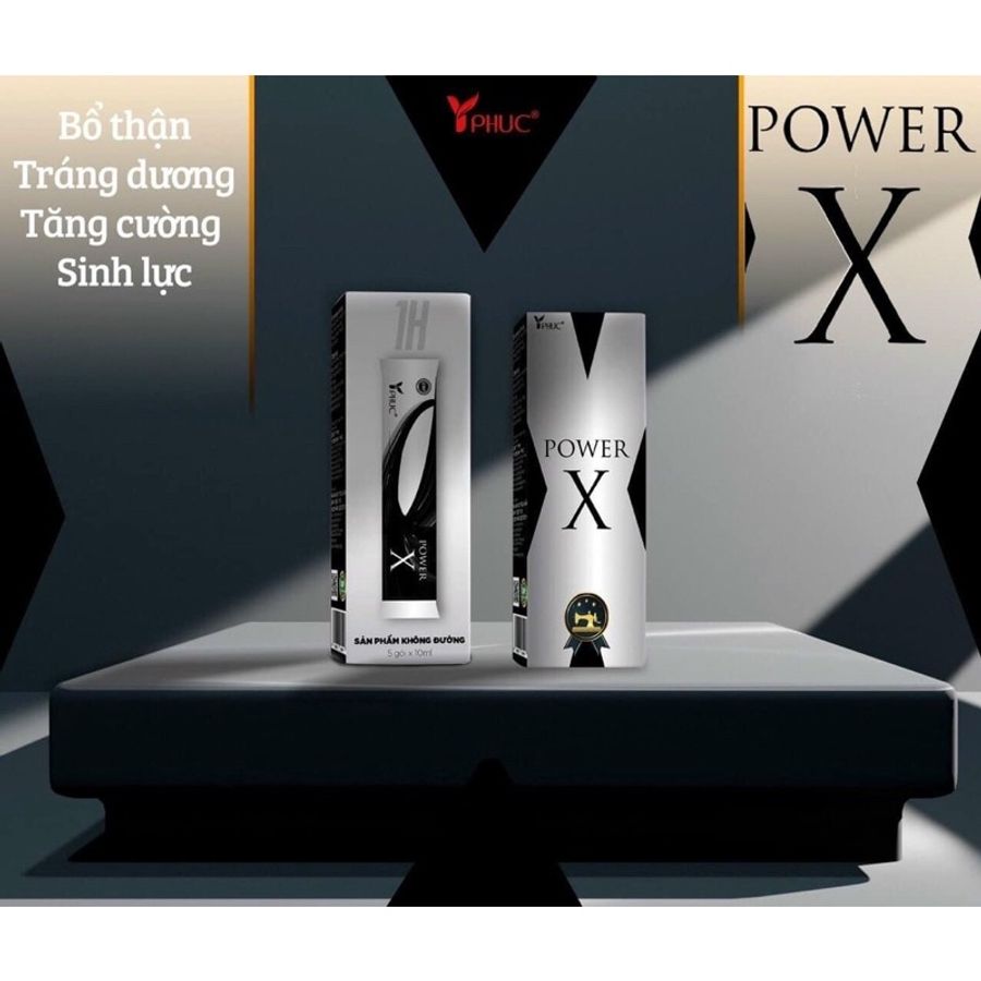 Tăng cường sinh lực nam giới POWER X Y Phúc hộp 5 gói x 10ml