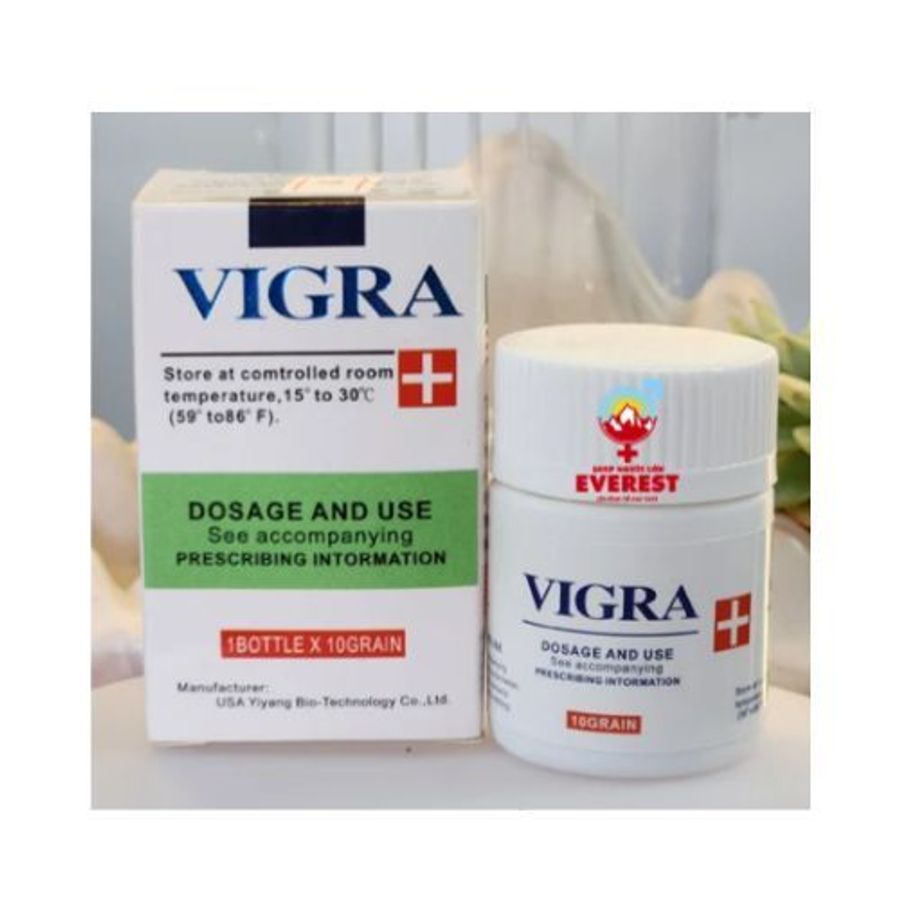 Tăng cường sinh lý nam Vigra USA hộp 1 lọ x 10 viên
