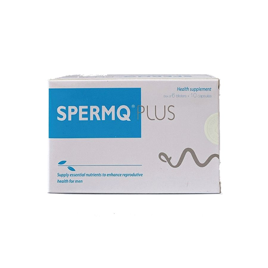 Tăng cường sức khỏe sinh sản nam giới SpermQ Plus hộp 6 vỉ x 10 viên nang cứng