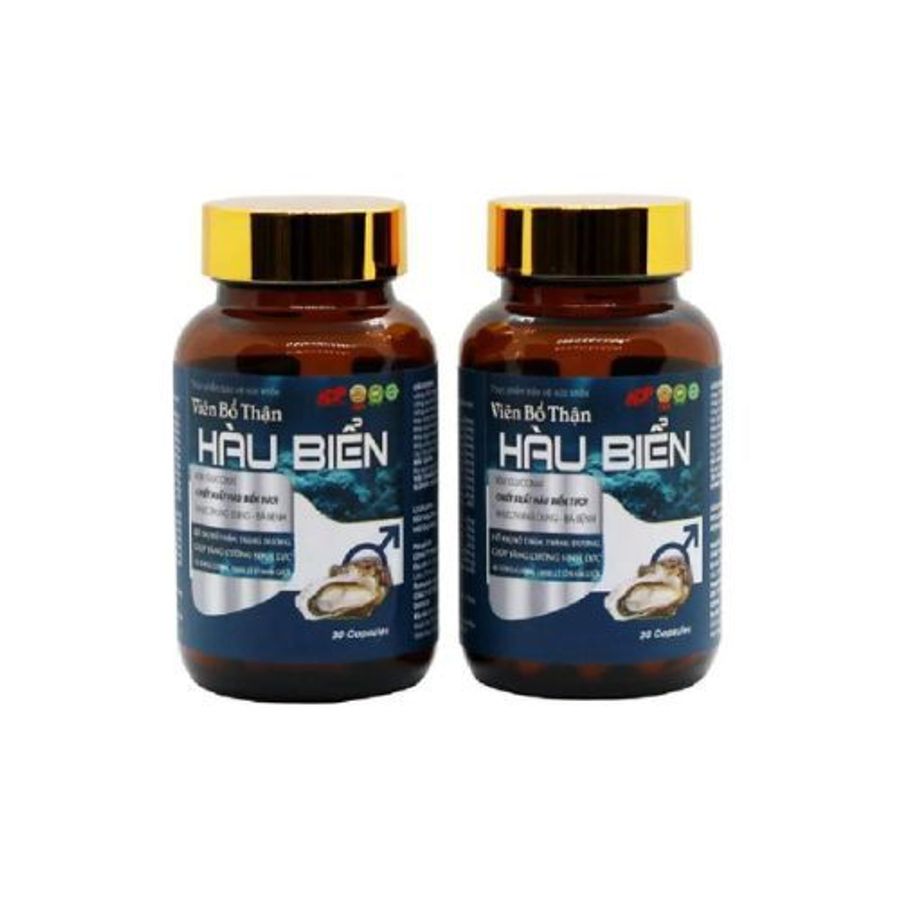 Thực phẩm bảo vệ sức khỏe Viên Bổ Thận HÀU BIỂN (An Đại Phát) hộp 2 lọ x 30 viên hàng có sẵn