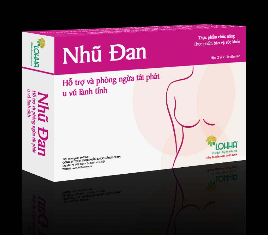 Thực phẩm hỗ trợ u xơ tuyến vú Nhũ Đan hộp 2 vỉ x 10 viên