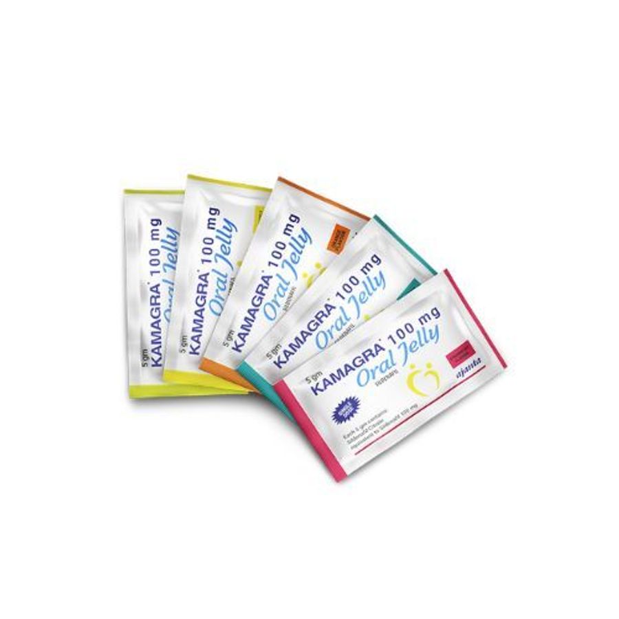 Bột pha uống cường dương Kamaga 100mg Oral Jelly Vol I hộp 7 gói x 5g mẫu mới
