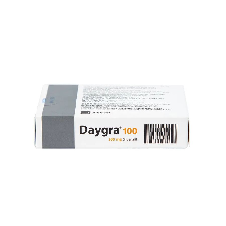 Viên uống rối loạn cương dương Daygra 100 hộp 1 vỉ x 4 viên đóng gói kín