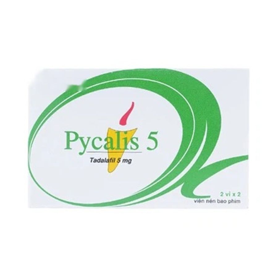 Viên uống rối loạn cương dương Pycalis 5 Pymepharco hộp 2 vỉ x 2 viên