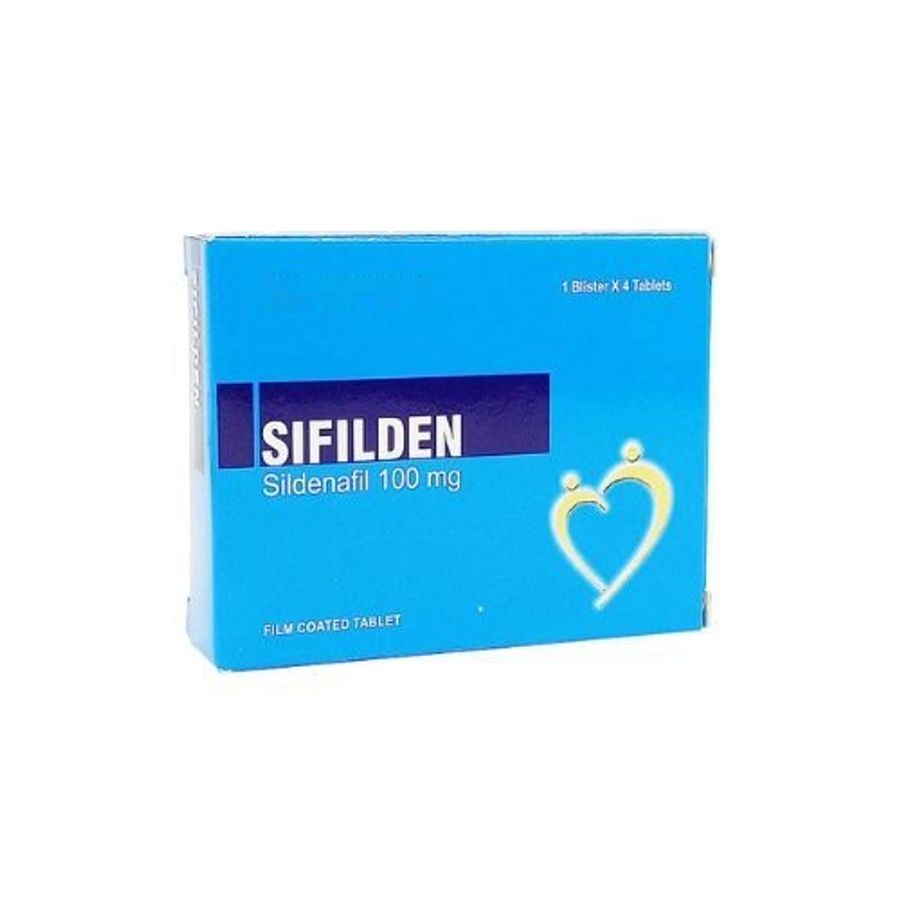 Viên uống rối loạn cương dương Sifilden 100mg hộp 1 vỉ x 4 viên