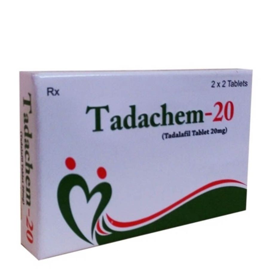 Viên uống rối loạn cương dương Tadachem-20 hộp 4 viên đóng gói kín