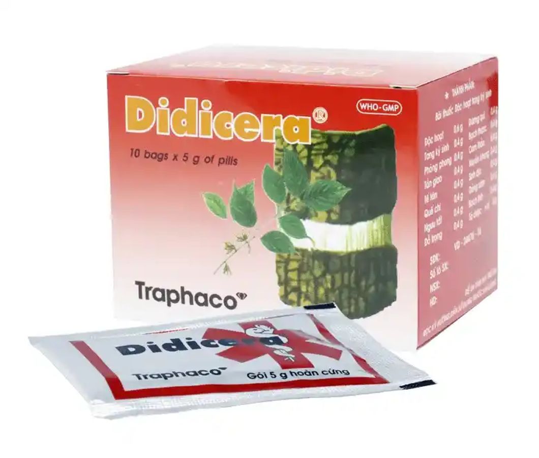 Bột pha uống đau khớp Didicera hộp 10 gói x 5g