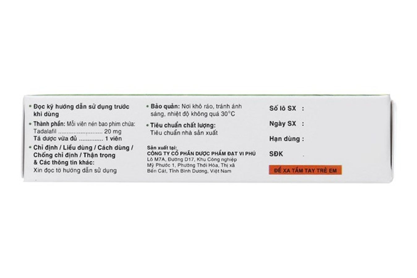 Viên uống rối loạn cương dương Casilas 20mg hộp 4 viên đóng gói kín