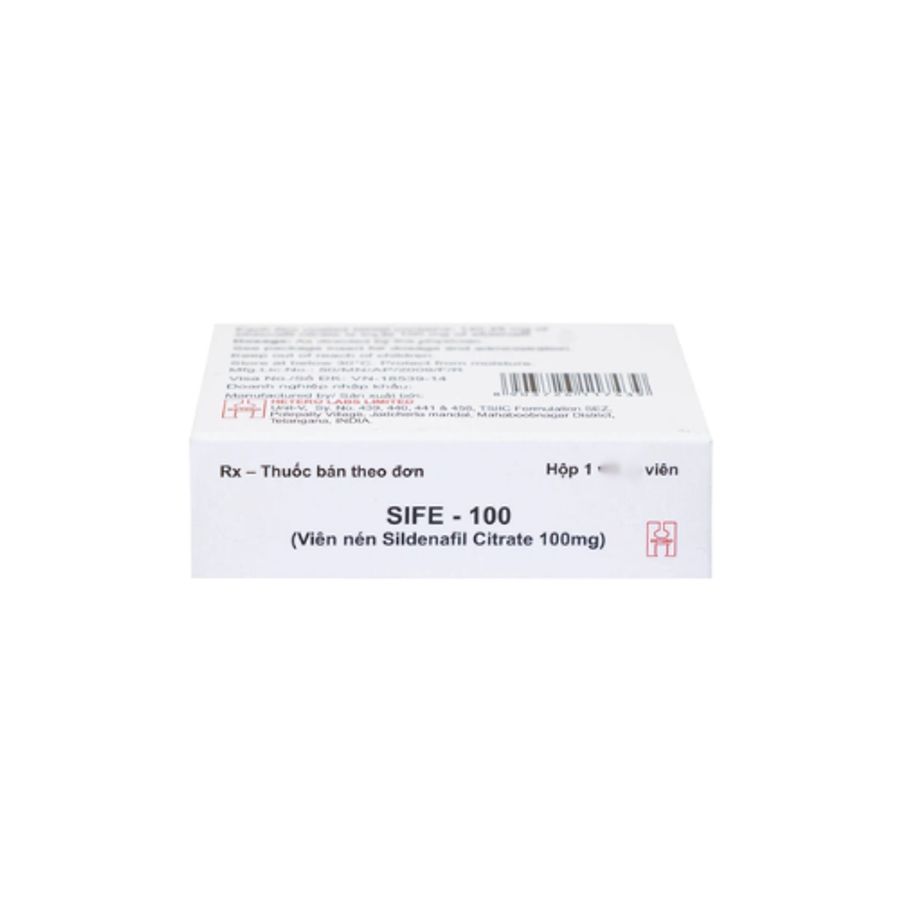 Viên uống rối loạn cương dương SIFE - 100 Hetero hộp 1 vỉ x 4 viên mẫu mới