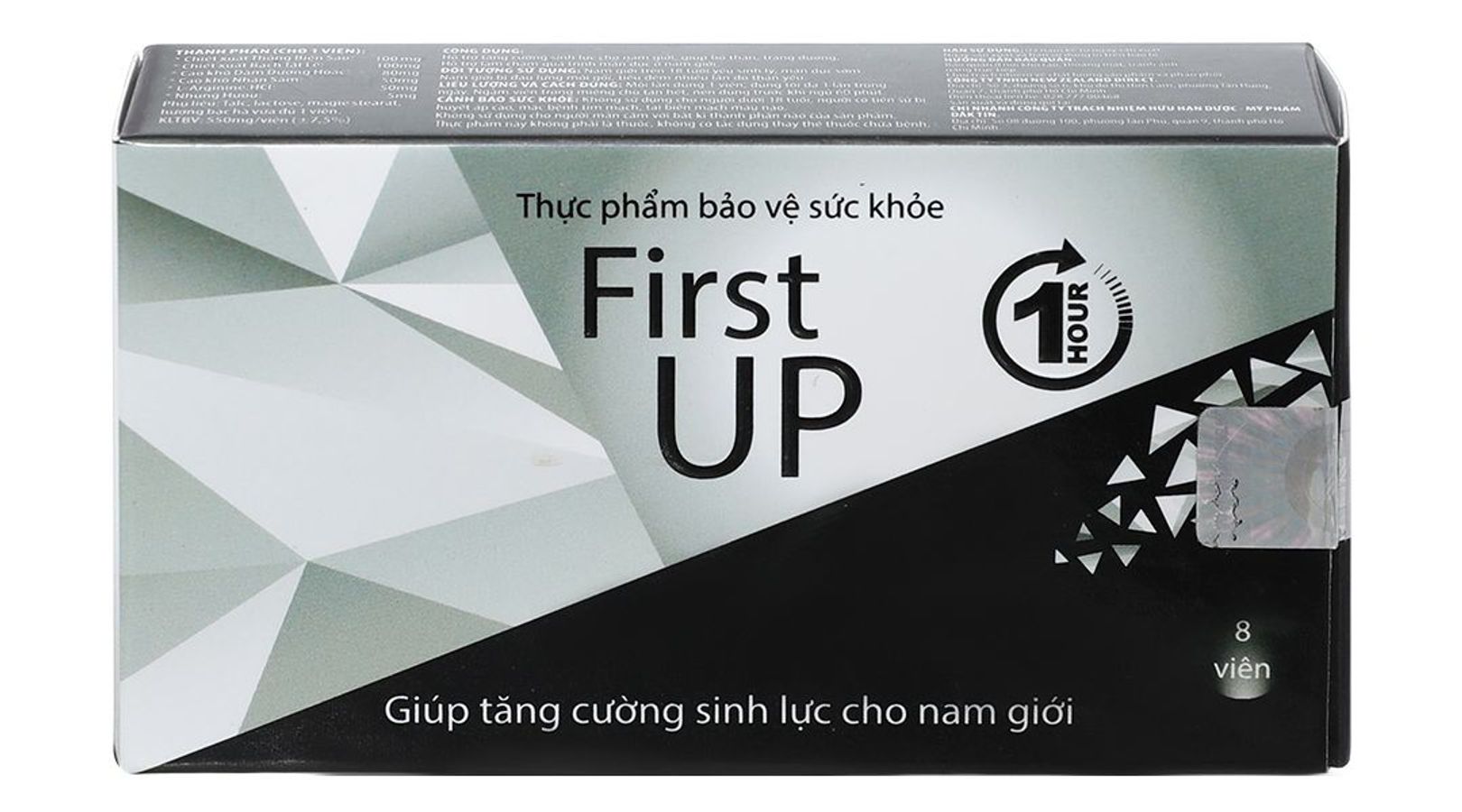 Viêm ngậm tăng cường sinh lý nam First UP 1H hộp 2 vỉ x 4 viên hàng có sẵn