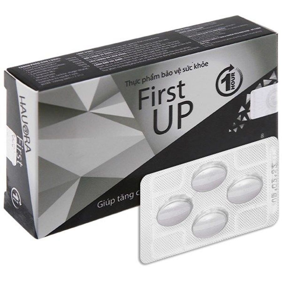 Viêm ngậm tăng cường sinh lý nam First UP 1H hộp 2 vỉ x 4 viên giao nhanh
