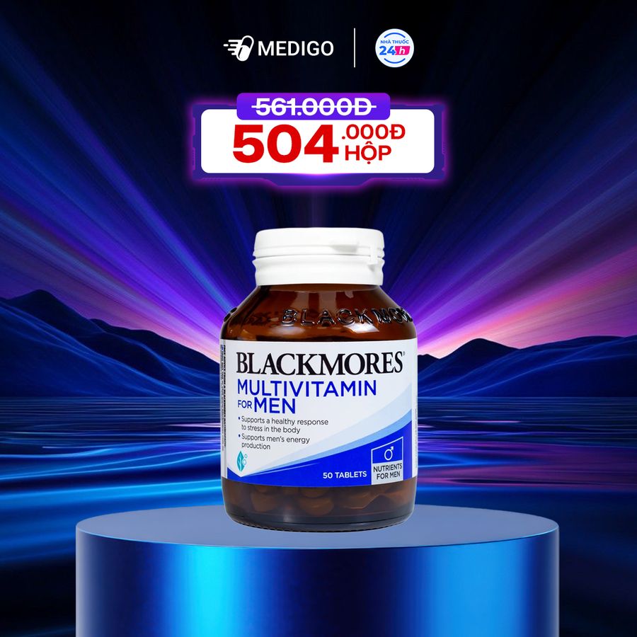 Viên tăng cường sinh lý nam Blackmores Men’s Performance Multi lọ 50 viên