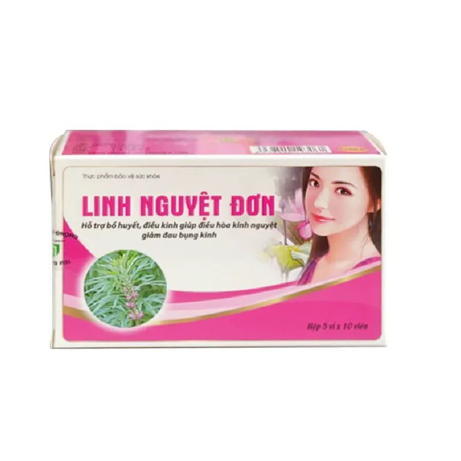 Viên uống bổ huyết, điều kinh Linh Nguyệt Đơn hộp 50 viên hàng có sẵn