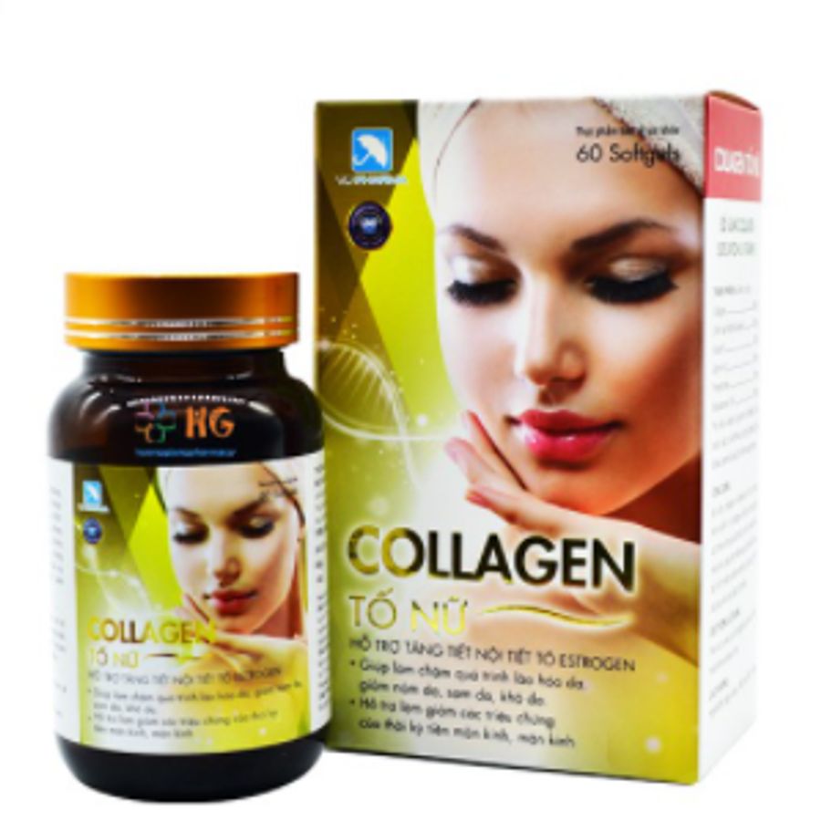 Viên uống bổ sung Collagen Tố Nữ TP Pharma hộp 1 lọ x 60 viên