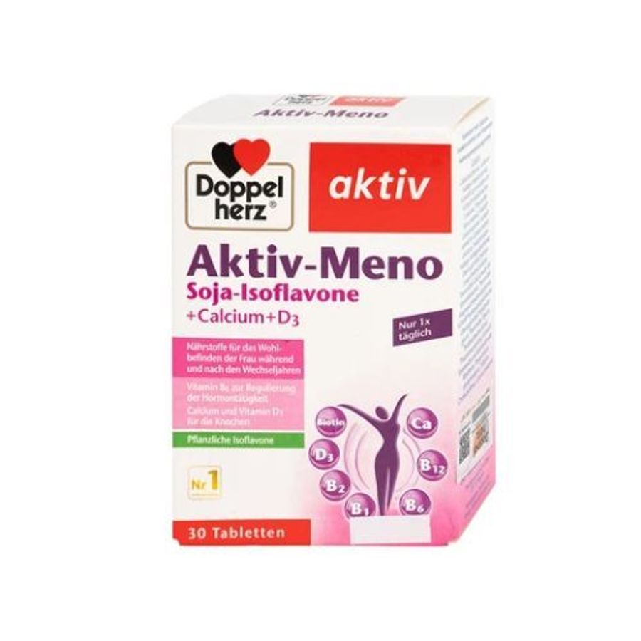 Viên uống bổ sung isoflavone, điều hoà kinh nguyệt Active-Meno Doppelherz Aktiv hộp 30 viên